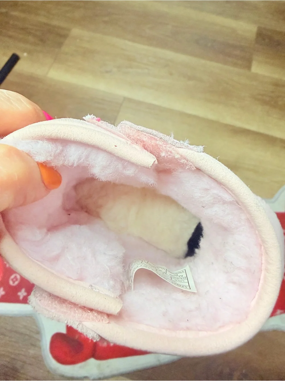 UGG Light Pink Suede Infant Booties